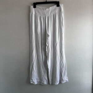 Women's Lauren Ralph Lauren White Wide Leg Pants Size 10